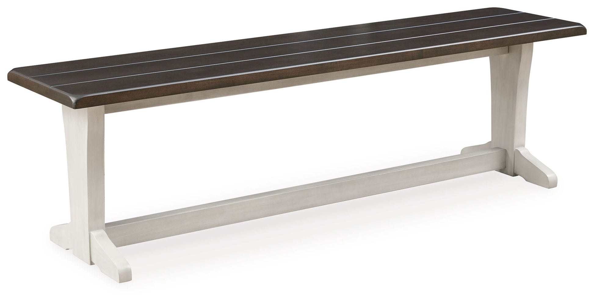 Darborn - Gray / Brown - Large Dining Room Bench - Hornell Furniture Outlet