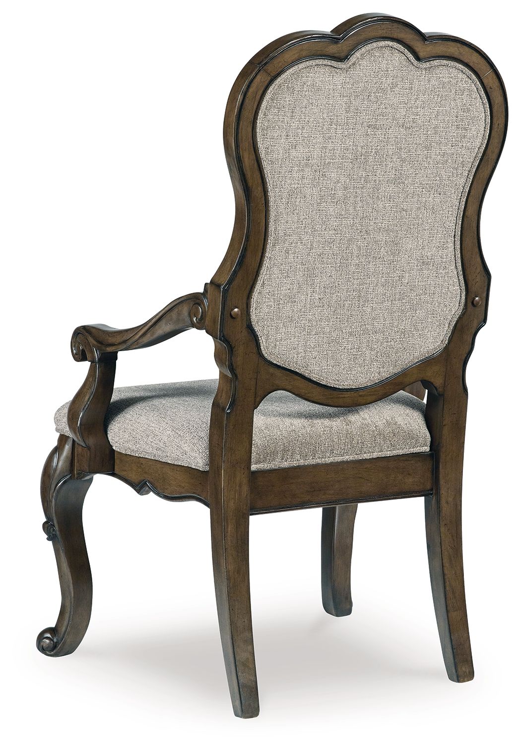 Maylee - Dark Brown - Dining Upholstered Arm Chair (Set of 2) - Hornell Furniture Outlet