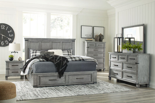 Russelyn - Gray - Dresser, Mirror - Hornell Furniture Outlet