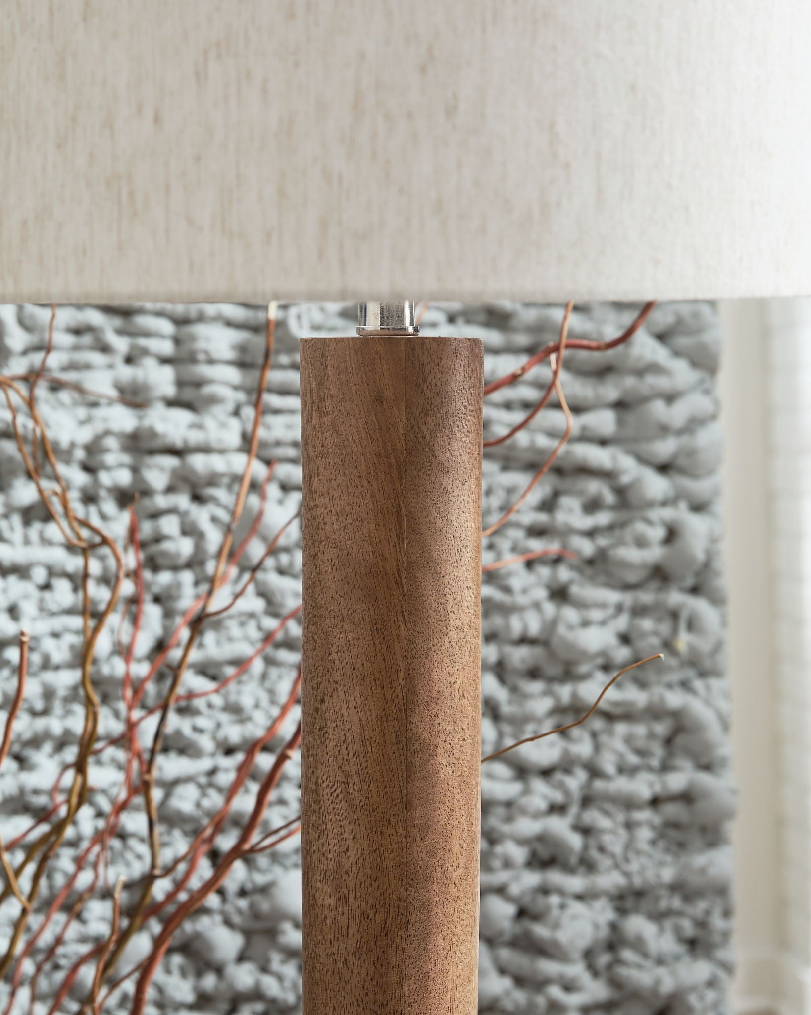 Ailsa - Natural Brown - Wood Floor Lamp - Hornell Furniture Outlet