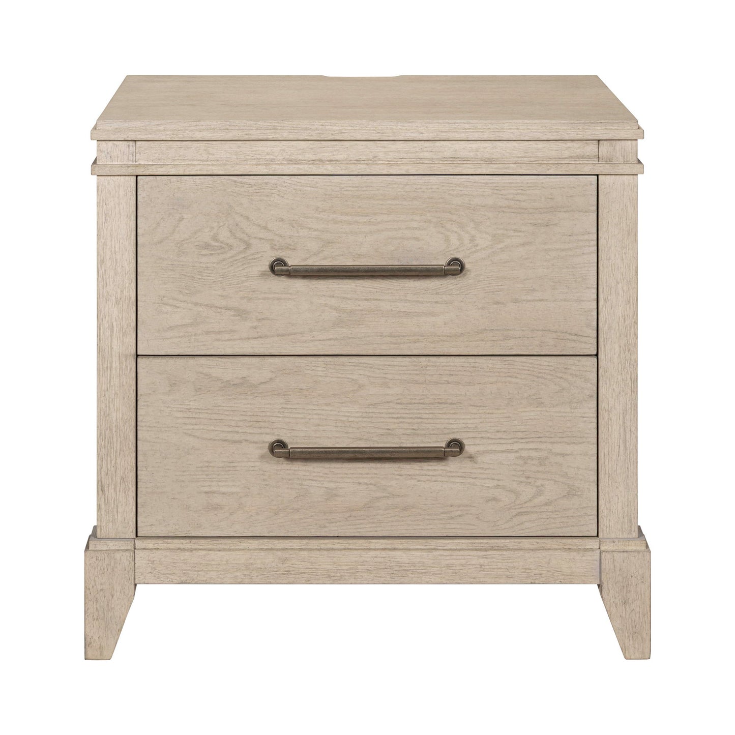 New Haven - Nightstand With Charging Station - White - Hornell Furniture Outlet