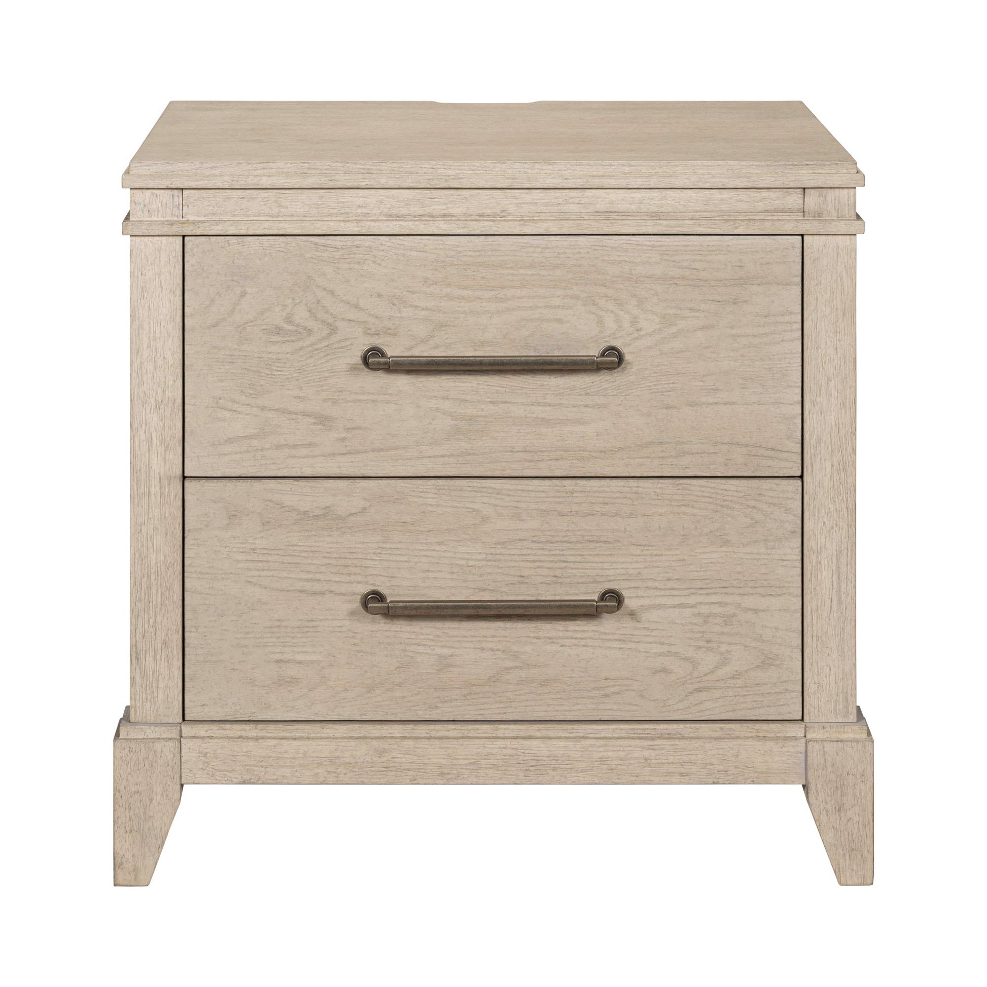 New Haven - Nightstand With Charging Station - White - Hornell Furniture Outlet