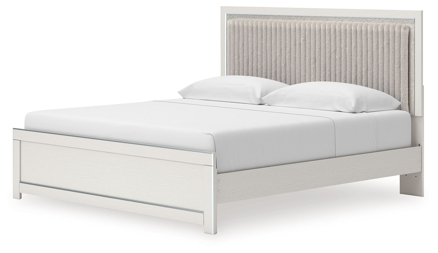 Zuraleus - Upholstered Panel Platform Bed With Roll Slats - Hornell Furniture Outlet