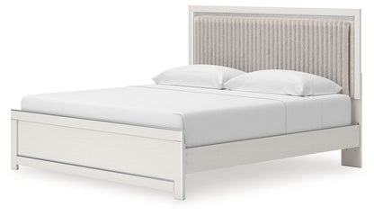 Zuraleus - Upholstered Panel Platform Bed With Roll Slats - Hornell Furniture Outlet