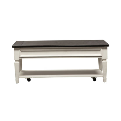 Allyson Park - Rectangular Cocktail Table - White - Hornell Furniture Outlet