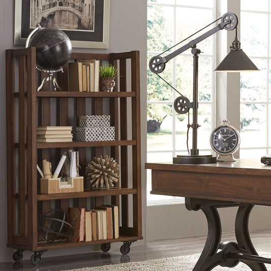 Arlington House - Open Bookcase - Dark Brown - Hornell Furniture Outlet