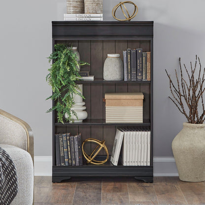 Meritage - 48" Bookcase (RTA) - Black - Hornell Furniture Outlet