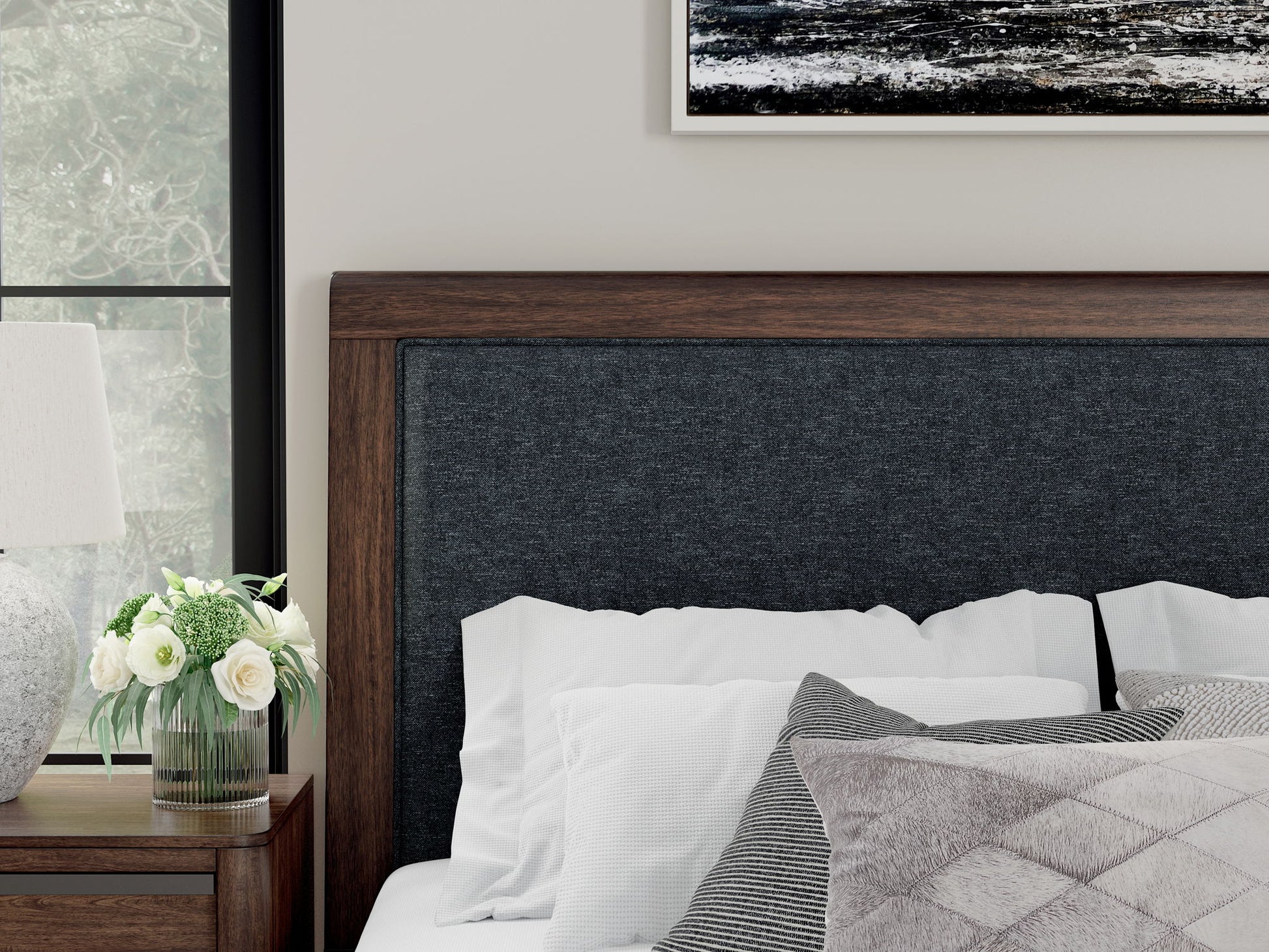 Dilenno - Upholstered Panel Bed - Hornell Furniture Outlet