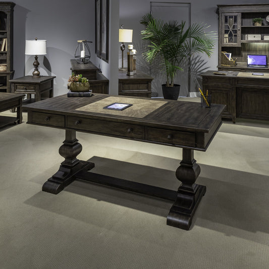 Paradise Valley - Writing Desk - Dark Brown - Hornell Furniture Outlet