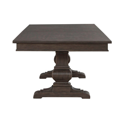 Paradise Valley - Trestle Table - Dark Brown - Hornell Furniture Outlet