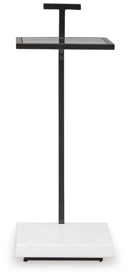 Mannill - Accent Table - Black / White - Hornell Furniture Outlet