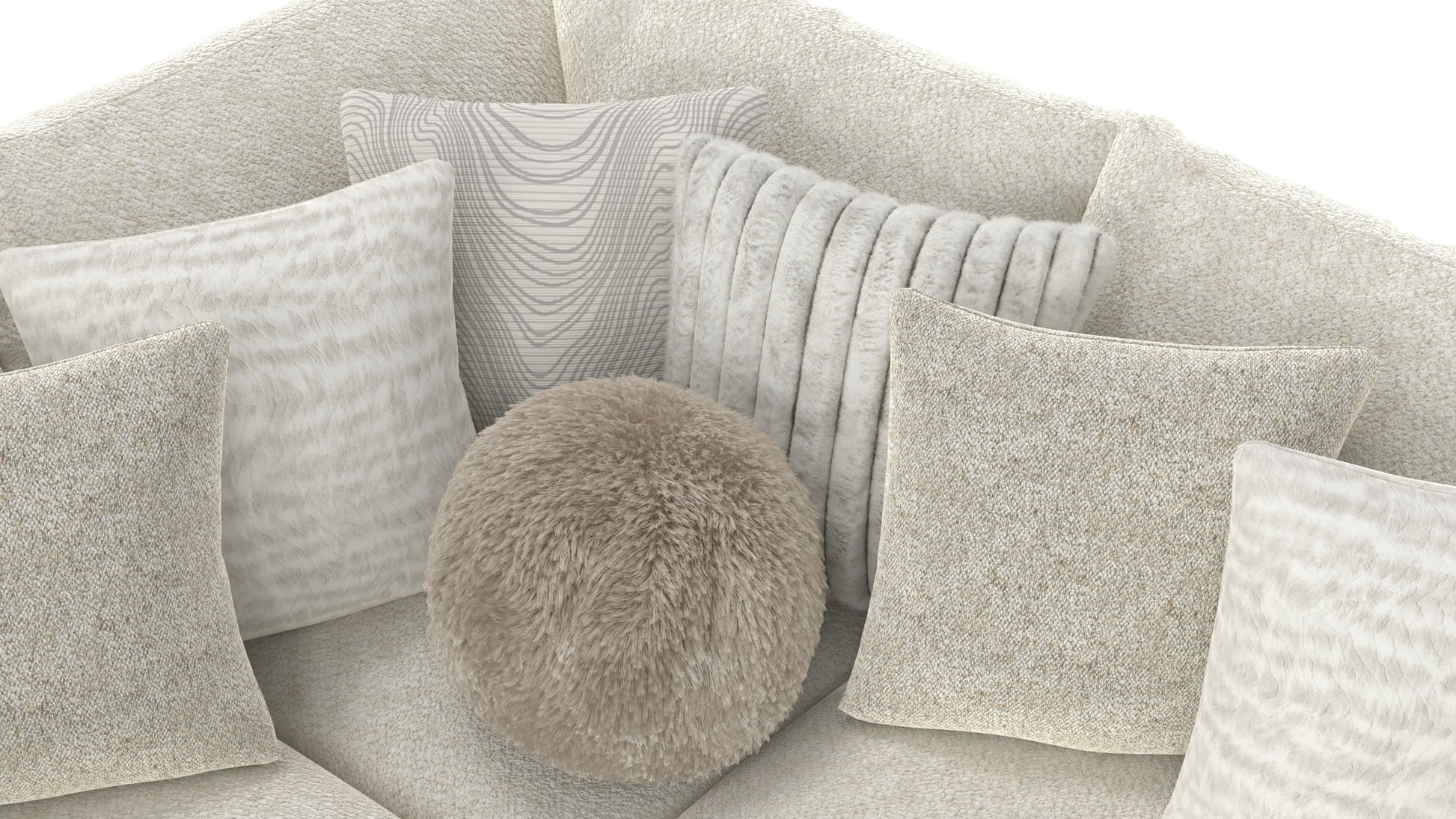 Ritzy - Modular Sofa And Included Cocktail Ottoman - Hornell Furniture Outlet