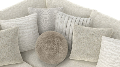 Ritzy - Modular Sofa And Included Cocktail Ottoman - Hornell Furniture Outlet