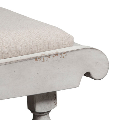 Whitney - Bench - White - Hornell Furniture Outlet