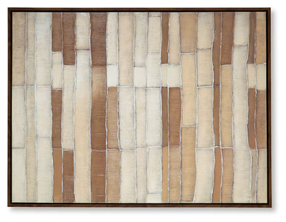 Kalanmore - Brown / Tan / White - Wall Art - Hornell Furniture Outlet