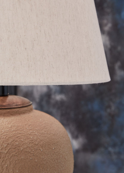 Scantor - Rust - Metal Table Lamp - Hornell Furniture Outlet