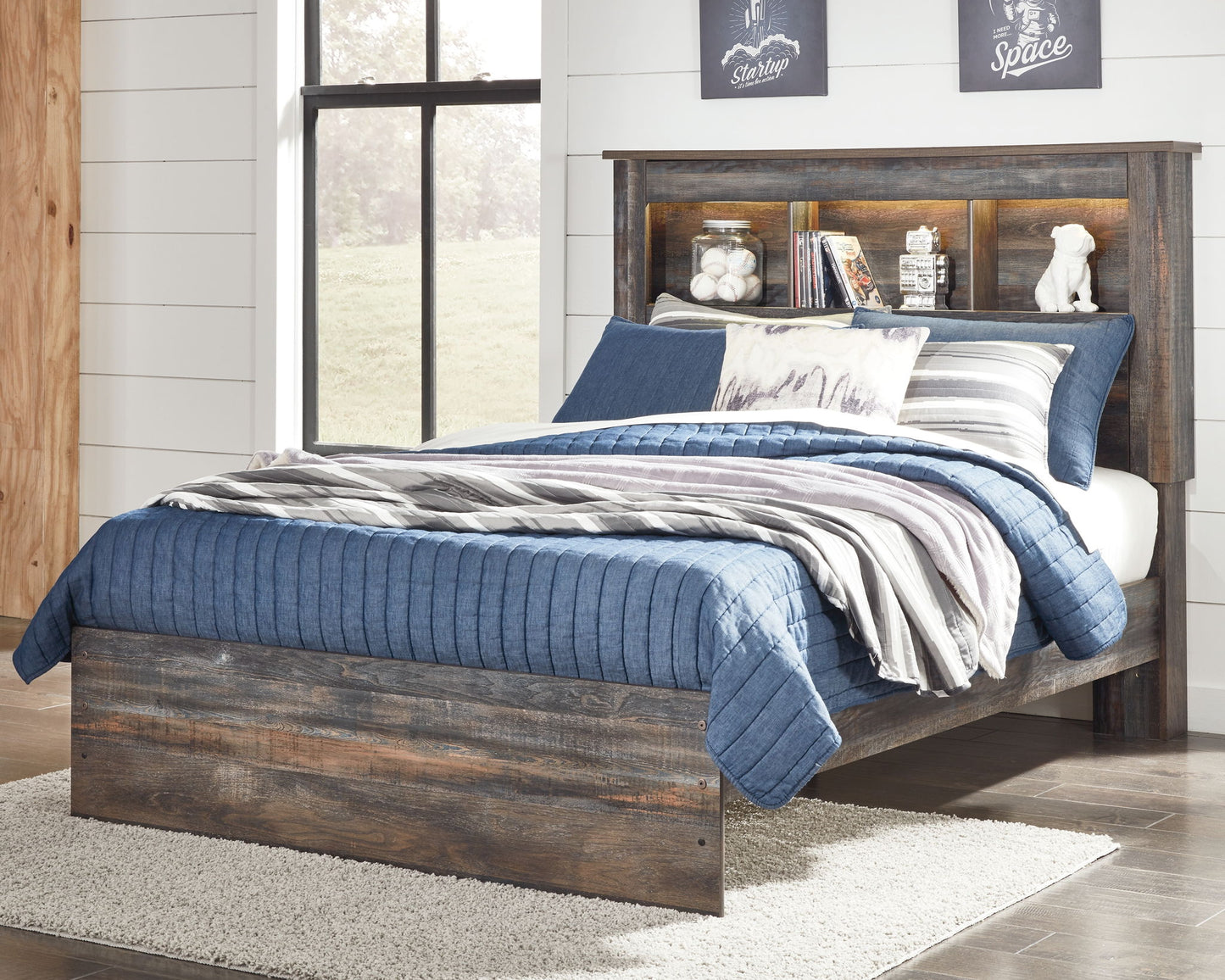 Drystan - Panel Bookcase Bed - Hornell Furniture Outlet