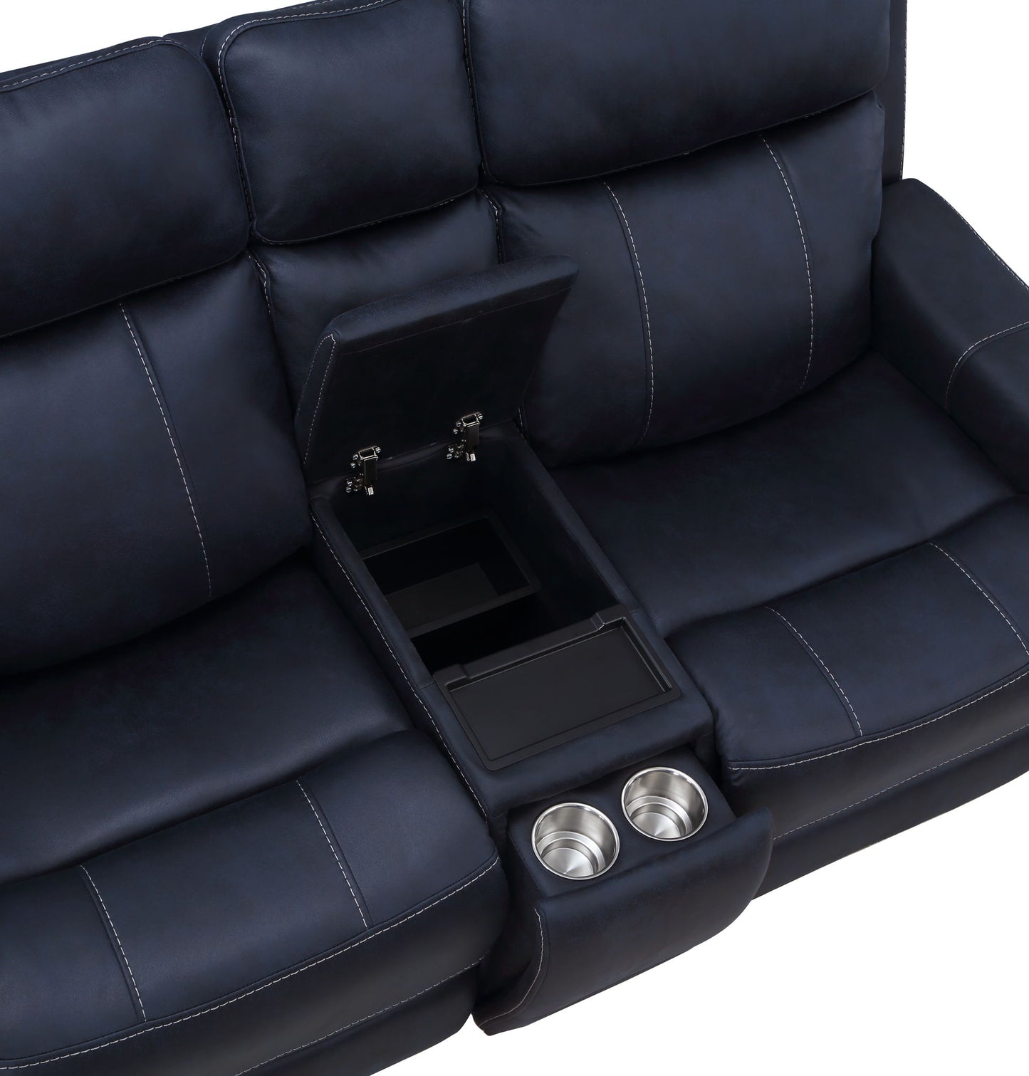 Valencia - Power Reclining Console Loveseat - Hornell Furniture Outlet