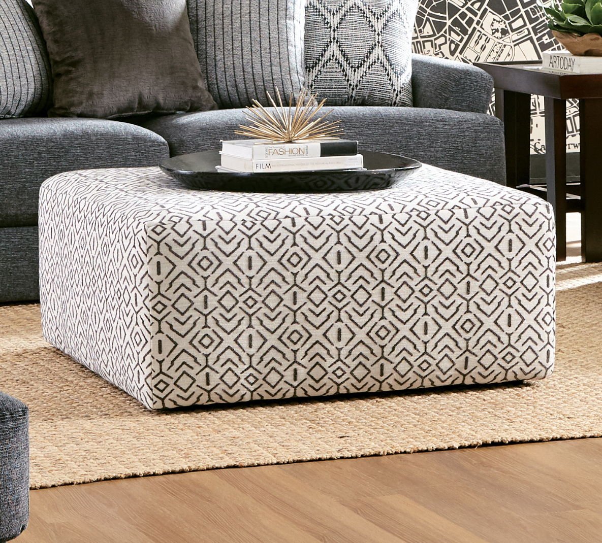 Howell - Cocktail Ottoman - Hornell Furniture Outlet