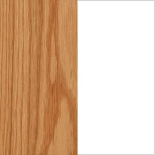 Realyn - White / Brown - Chair Side End Table - Insert Mirror - Hornell Furniture Outlet