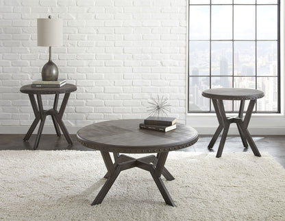 Alamo - 3 Piece Table Set - Gray - Hornell Furniture Outlet