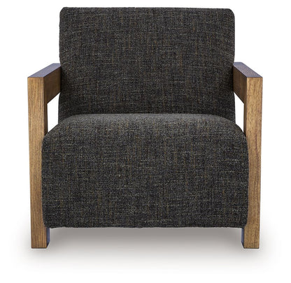 Dorney - Accent Chair - Charcoal / Brown - Hornell Furniture Outlet