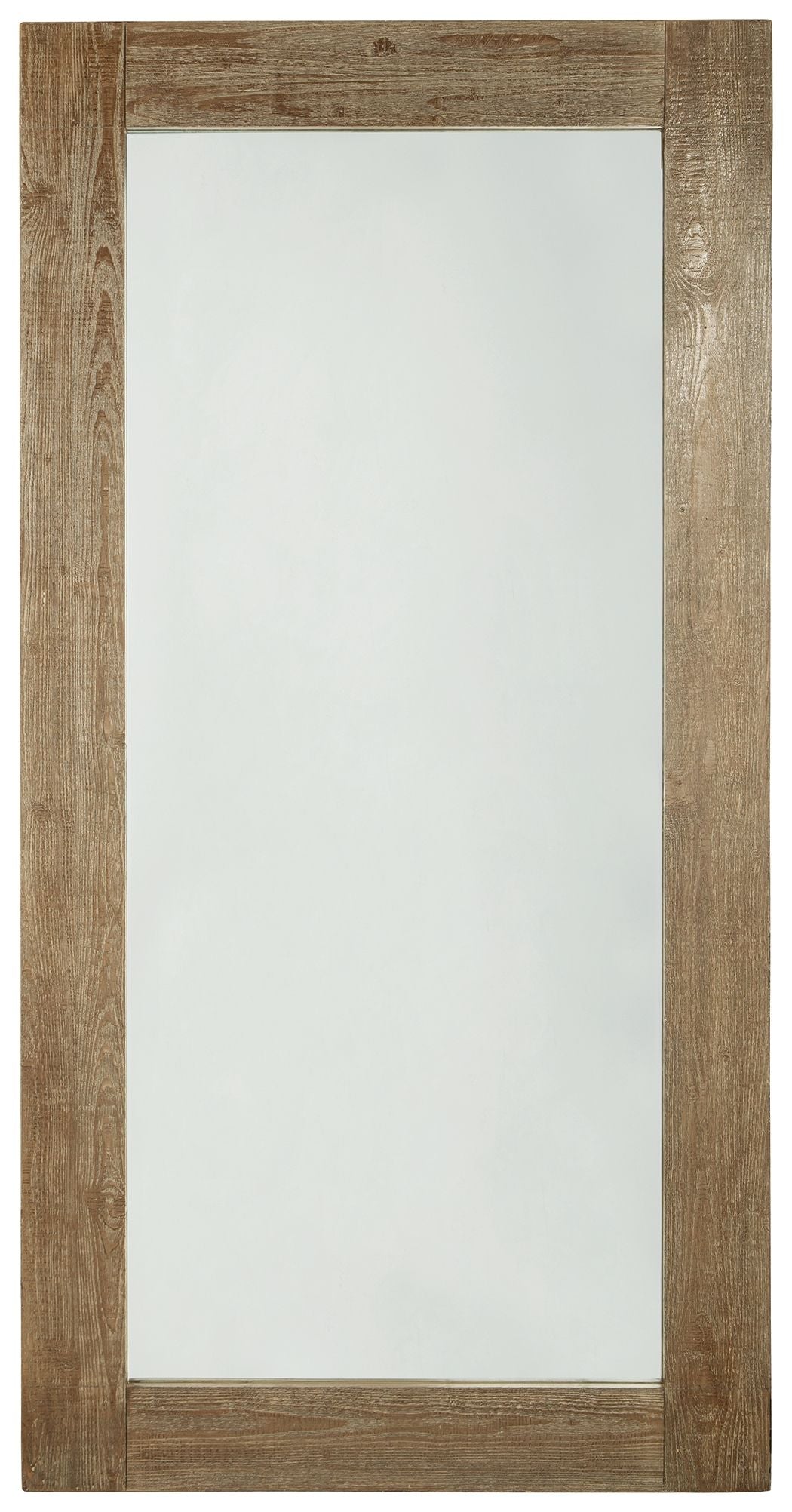 Waltleigh - Distressed Brown - Floor Mirror - Hornell Furniture Outlet