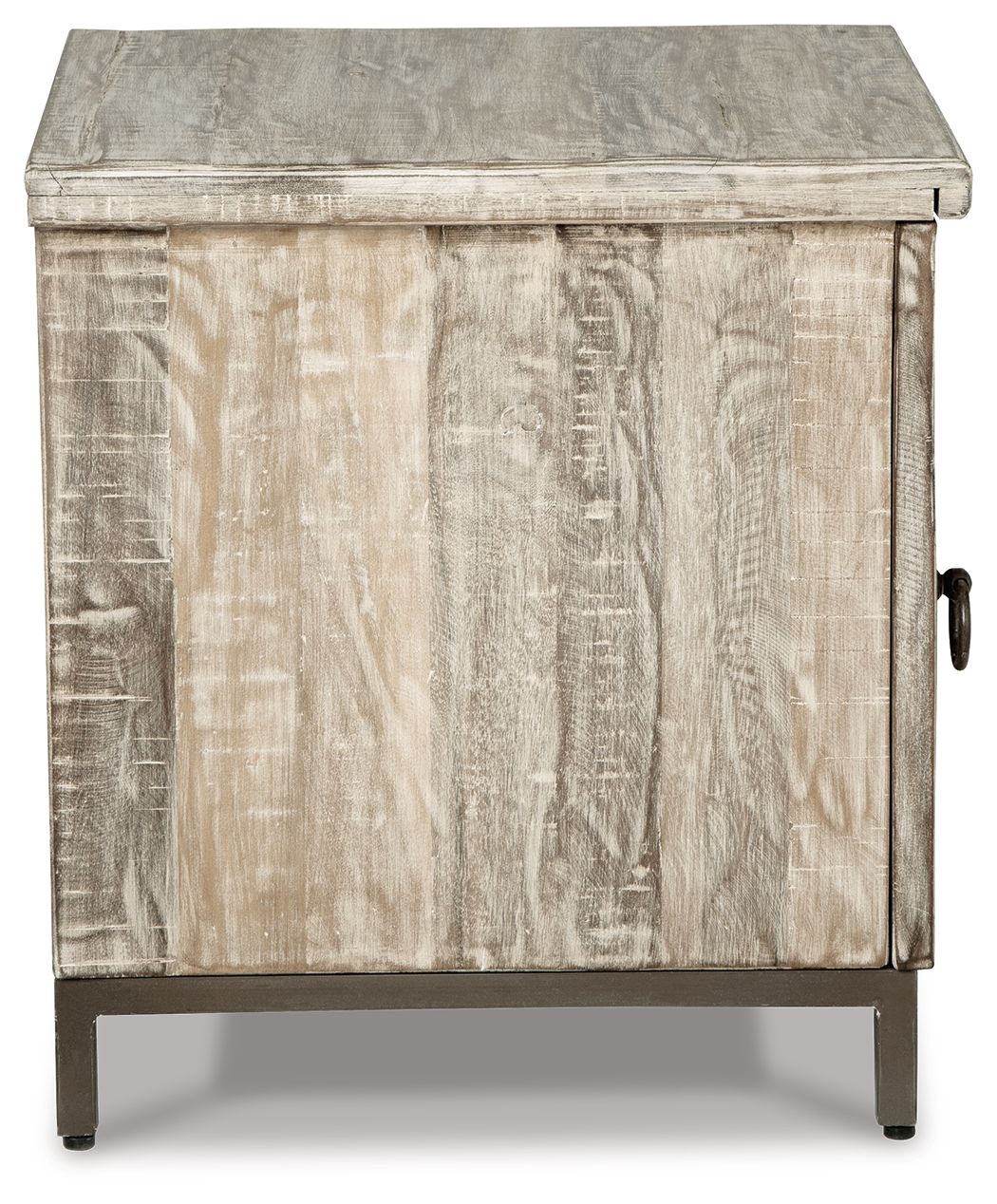 Laddford - Accent Cabinet - Shelf - Whitewash - Hornell Furniture Outlet