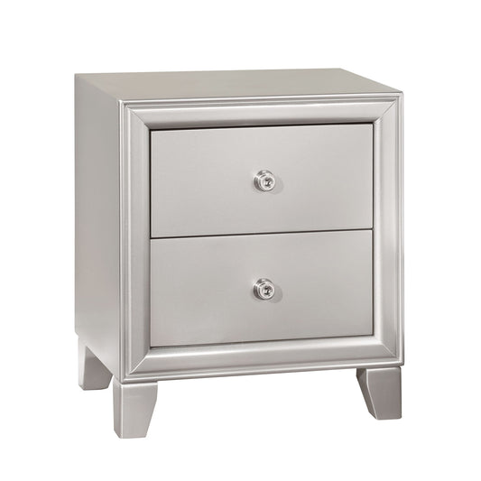 Omni - Nightstand - Pearl Silver - Hornell Furniture Outlet