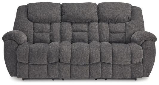 Foreside - Charcoal - Reclining Sofa - Hornell Furniture Outlet