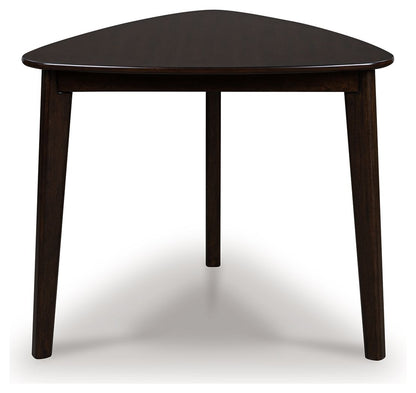 Mallenette - Merlot - Triangle Dining Room Table - Hornell Furniture Outlet