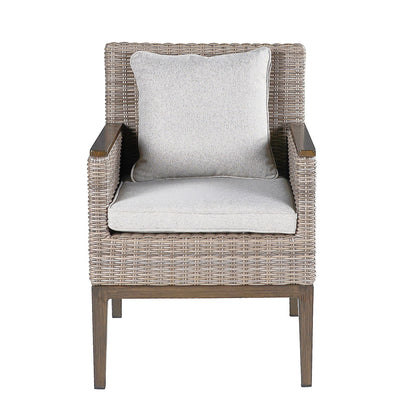 Marina - Patio Arm Chair (Set of 2) - Brown Light - Hornell Furniture Outlet