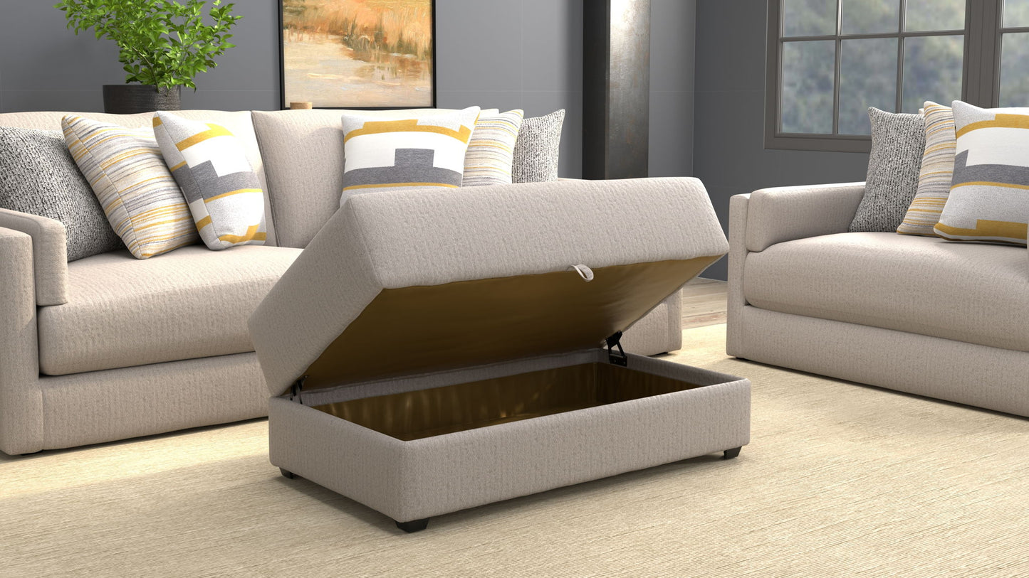 Trevor - Storage Ottoman - Hornell Furniture Outlet