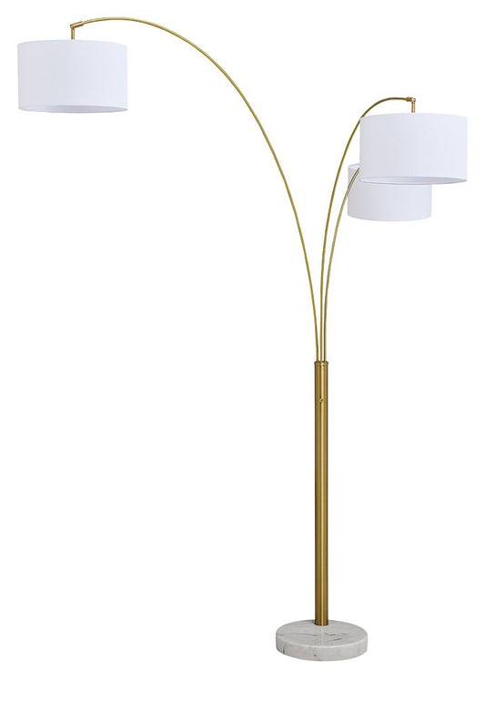 Valo - Metal Arc Lamp - Gold Finish - Hornell Furniture Outlet