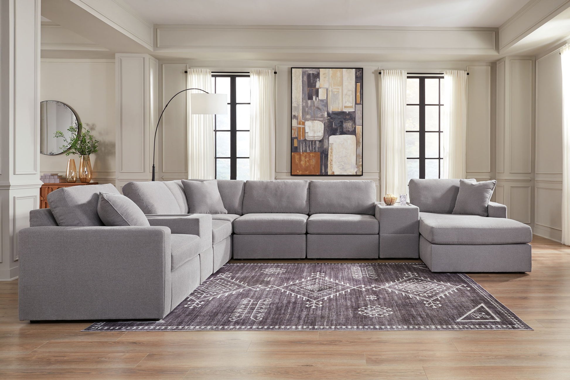 Modmax - Granite - Sectional - Hornell Furniture Outlet