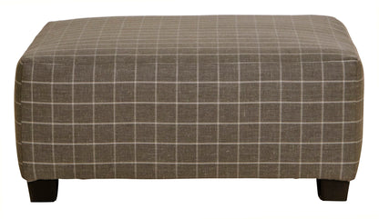 Lewiston - Cocktail Ottoman - Charcoal - Hornell Furniture Outlet