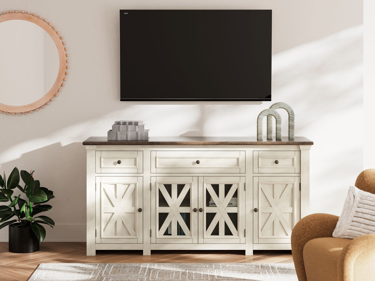 Bolanburg - TV Stand - Hornell Furniture Outlet