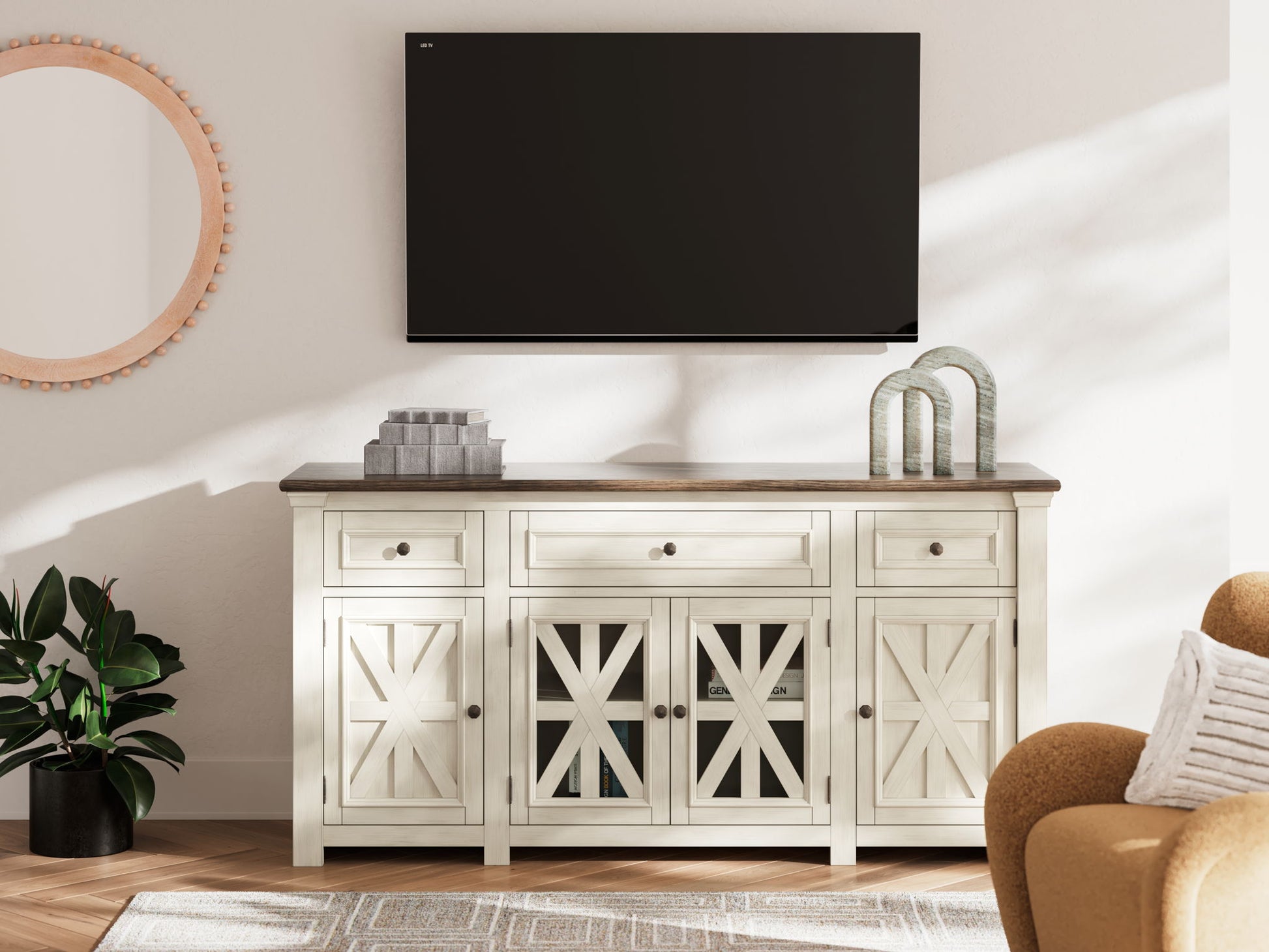 Bolanburg - TV Stand - Hornell Furniture Outlet