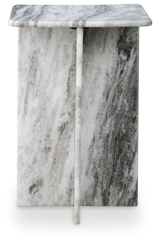 Keithwell - Gray - Square Accent Table - Hornell Furniture Outlet