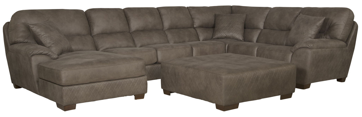 Royce - Sectional With Cocktail Ottoman - Hornell Furniture Outlet