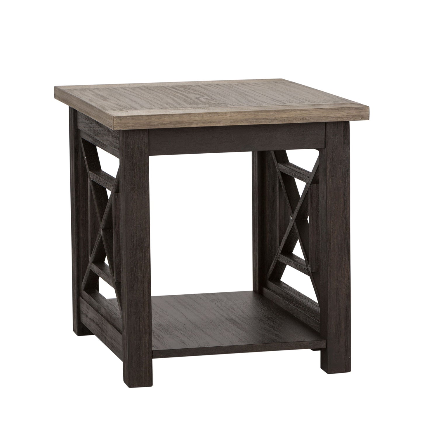 Heatherbrook - End Table - Black - Hornell Furniture Outlet