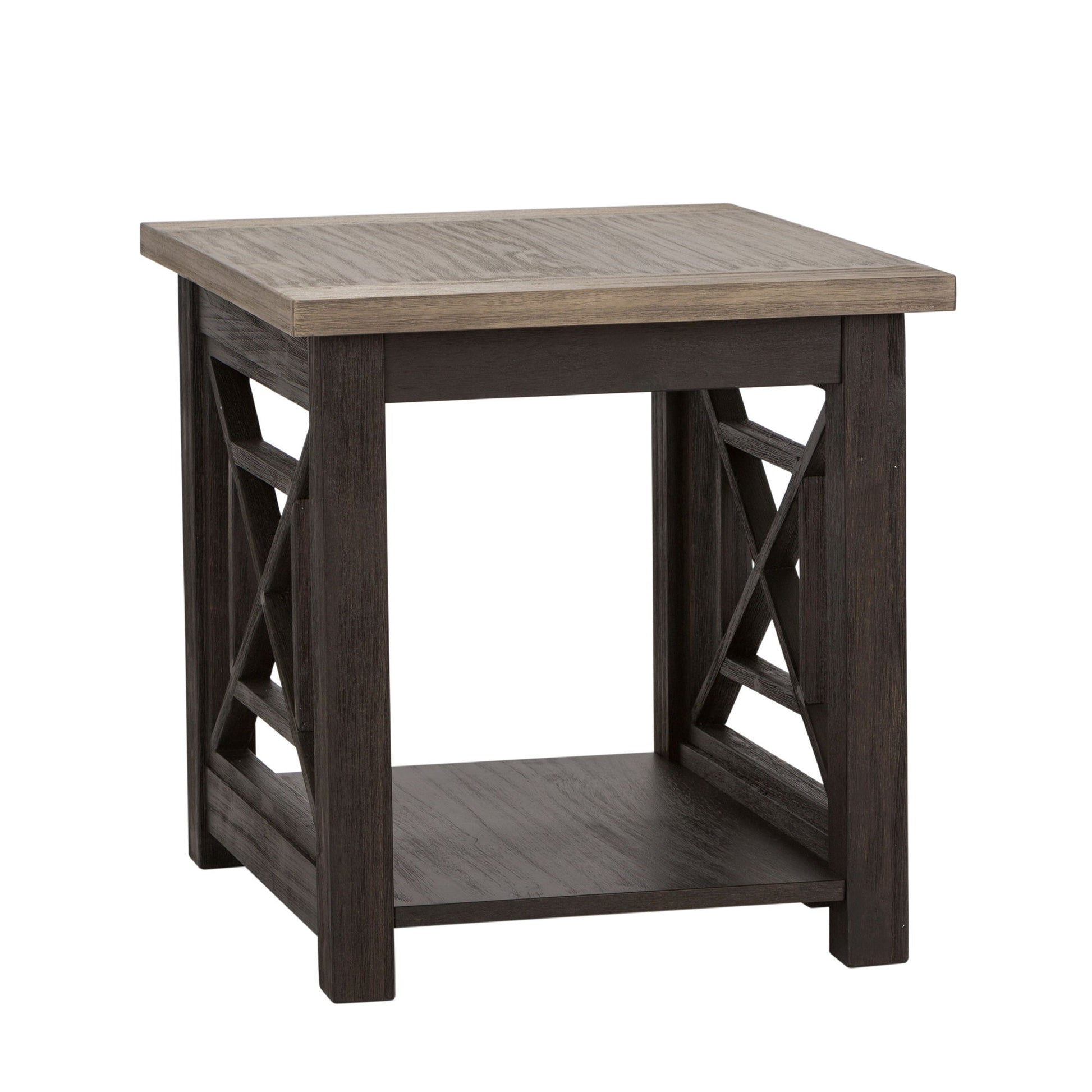 Heatherbrook - End Table - Black - Hornell Furniture Outlet