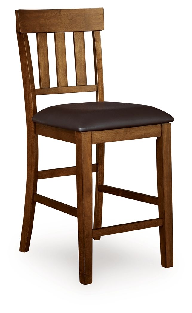 Ralene - Upholstered Barstool (Set of 2) - Medium Brown - Hornell Furniture Outlet