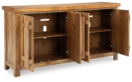 Dresor - Natural - Accent Cabinet - Hornell Furniture Outlet