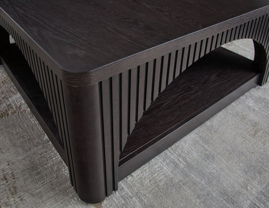 Yellink - Black - Square Cocktail Table - Hornell Furniture Outlet