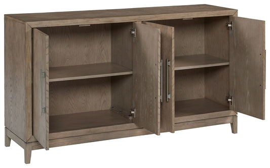 Chrestner - Gray - Dining Room Server - Hornell Furniture Outlet