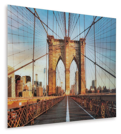 Shayward - Blue / Amber - Wall Art - Hornell Furniture Outlet