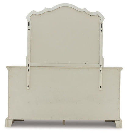 Arlendyne - Antique White - Dresser And Mirror - Hornell Furniture Outlet