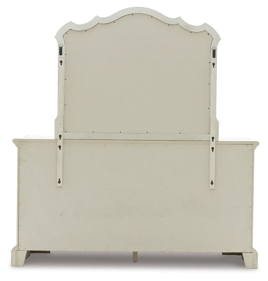 Arlendyne - Antique White - Dresser And Mirror - Hornell Furniture Outlet