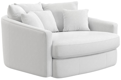Matty - Round Accent Cuddle Chaise - Hornell Furniture Outlet